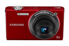 Samsung EC-SH100 Wi-Fi Digital Camera with 14.2 MP, 5x Optical Zoom and Touchscreen (Red) N7