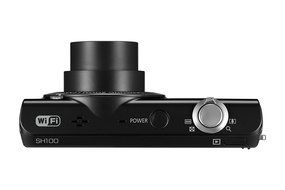 Samsung EC-SH100 Wi-Fi Digital Camera with 14.2 MP, 5x Optical Zoom and Touchscreen (Red) N8