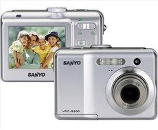 SANYO FISHER VPCS600 CAMERA, XACTI, VPC-S600, 6MP, 3X OPT