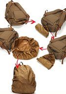 Angelstormy Canvas SLR DSLR Camera Shoulder Bag with Waterproof Rain Cover Backpack For Sony Canon Nikon Olympus... N2
