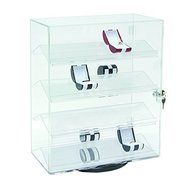 Mooca&reg; 360 Degrees Rotating Premium Acrylic Show Case with Lock