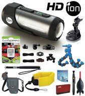 iON Speed Pro WIFI Action Camera w/ Automotive and Bike Mounts + iON Helmet Mount, Floating Strap, Monopod, Flexpod... N4
