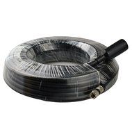 FOWOD RG6 TV Black Coaxial Cable, 50 Feet, with F-Male Connectors, Double Shielded, High Performance, Indoor and... N3