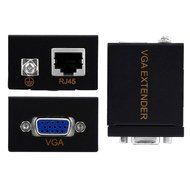 Alloet New RJ45 To VGA Signal Extender 60M Transmitter Receiver Adapter N6