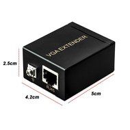 Alloet New RJ45 To VGA Signal Extender 60M Transmitter Receiver Adapter N7