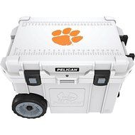 New PELICAN CC-19331-45QWT Clemson University Tigers Elite Wheeled Cooler