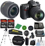 Nikon D7000 Digital SLR - International Version (No Warranty), 18-55mm f/3.5-5.6 DX VR, 2pcs 16GB ZeeTech Memory...