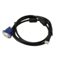 TOOGOO(R) 1.5 Metre Mini HDMI Male to VGA HD-15 pin Male Adapter Connector Cable(Black) N3