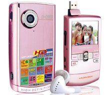 SVP MP300 HD MP3 Player and Pocket HD Video Pink Camera with YouTube Software N2