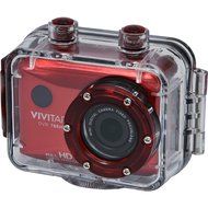 Vivitar DVR786HD 1080p HD Waterproof Action Video Camera Camcorder (Red) with Remote, Helmet &amp; Bike Mounts N6