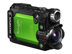 Olympus TG-Tracker (Green) w/ Olympus Custom TG-Tracker Case CSCH-125 (Black) + ActionGrip Professional Action... N4