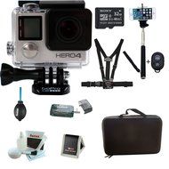 GoPro HERO4 SILVER with Accessory Bundle