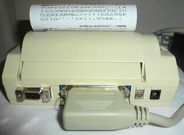 Seiko SII DPU-414 Direct Thermal Label Printer - Monochrome - Portable - Parallel &amp; Serial Port - W/O Power Adapter. N2