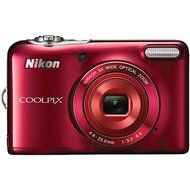 Nikon COOLPIX L30 20.1 MP Digital Camera with 5x Zoom NIKKOR Lens and 720p HD Video (Red) (Discontinued by Manufacturer)
