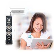 Wireless 3.5mm Bluetooth Audio Receiver Adapter For Sound System Stereo White TR N4