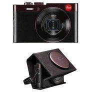 Leica C Compact System Camera Dark Red w/ Leica C Twist Camera Case, Dark Red N2