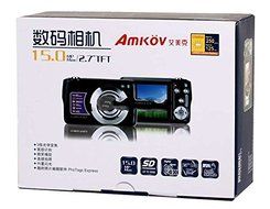 Amkov 800-Oe 2.7" Tft Lcd Screen Digital Camera With 4X Digital Zoom &amp; 3X Optical Zoom (Red) Produced by YSK N7