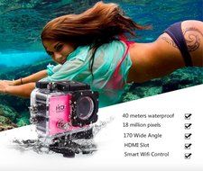 Updated Camorcoder 1080P WIFI Sports Camera with 2 Inch LCD Display 12MP 170&deg; Wide Angle+ Full HD Micro Sports... N7