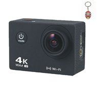 Boblov AT-30 Full HD 4K@30fps 1080P@60fps 173 Degree Wide Angle 16MP WiFi Sports Action Camera DVR (Black) N5