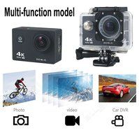 Boblov AT-30 Full HD 4K@30fps 1080P@60fps 173 Degree Wide Angle 16MP WiFi Sports Action Camera DVR (Black) N6