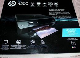HP Envy 4500 Wireless e-All-in-One Color Photo Printer A9T80A with Black/Color Ink Bundle CR259FN