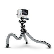 Flexible Action Cam Tripod with 360-Degree Articulating Ball Head , Bendable Wrapping Legs and Quick-Release Plate... N3