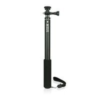 EZVIZ FIVE PLUS 4K Action Camera with Touchscreen - Black with Aluminum Lightweight Selfie Stick N4