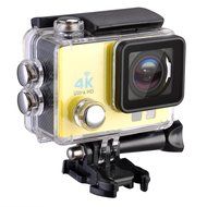AW WiFi 4K Full HD 1080P Waterproof Digital Sport Action Camera For Bicycle Car DVR Diving Yellow N5