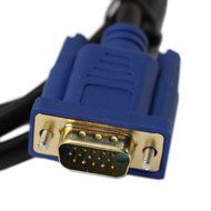 TOOGOO(R) 1.5 Metre Mini HDMI Male to VGA HD-15 pin Male Adapter Connector Cable(Black) N4