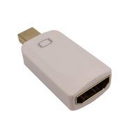 LinkS smallest Mini DisplayPort | Thunderbolt to HDMI Male to Female Adapter in black N7