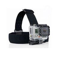Gopro Hero 3 Elastic Adjustable Head Strap Mount for Go Pro Hero 4 3 2 Cameras Accessories with Anti-slide Glue...