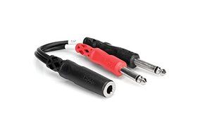 Hosa YPR-257 Stereo Breakout Cable, 1/4 in. TRSF to Dual RCA