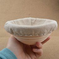 1x Small Round Size 13x6cm Bread Proving Basket, Rattan Banneton Brotform SourDough proofing, Artisan bread by...