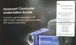 Sony DCRSX41/LBDL Blue Dual Flash Camcorder Kit with Bag N3