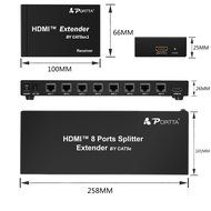 Portta PET0108 HDMI Splitter 8 Port 1x8 v1.3 support Full HD 1080p Deep Color HD Display on 8 TV N11