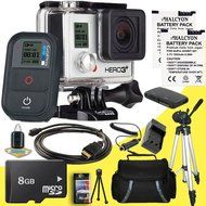 GoPro HERO3+: Black Edition + Two Replacement Lihtium Ion Batteries + External Charger with Car Charger Attachment... N3