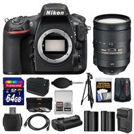 Nikon D810 Digital SLR Camera Body with 28-300mm VR Lens + 64GB Card + Case + Batteries &amp; Charger + Grip + Tripod...