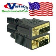 Vaster 20987 - 4 Ft COMPUTER VGA to DVI LCD Display Video Cable