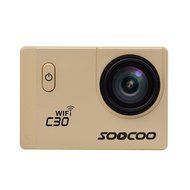 PowerLead 2K PL-AC30 Wifi Waterproof Action Camera DV 12MP HD DVR Camcorder with Mounting Accessories Kit/Gold N6