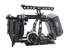 BMCC Cage Rig with 150Wh Li-ion Battery Power Supply and Follow Focus Matte Box for BlackMagic Camera Kit N5