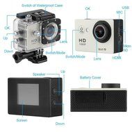 Eonego Waterproof Wireless Mini WiFi Portable Action Sports Camera With Full HD 1080P And 2 inch LCD Display PC... N5