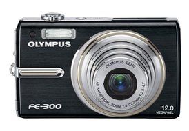 Olympus FE-300 - Digital camera - compact - 12.0 Mpix - optical zoom: 3 x - supported memory: xD - black N6