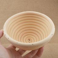 1x Small Round Size 13x6cm Bread Proving Basket, Rattan Banneton Brotform SourDough proofing, Artisan bread by... N2