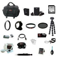 OM-D E-M5 Mark II Camera Body Silver with Olympus FL-LM3 Flash and 12-40mm f/2.8 Lens Bundle N4