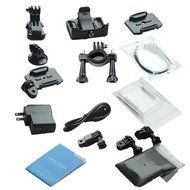 2.7K HD Wifi Sports Action Camera Kit 2.0 Inch LCD and 170 Degree Wide Angle Lens 98-Feet(30-meter) Underwater... N3