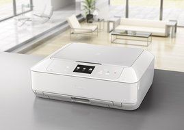 CANON MG7520 Wireless Color Cloud Printer with Scanner and Copier, White (Discontinued By Manufacturer) N11