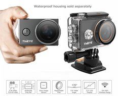 2.3K WIFI Action Camera, ThiEYE V5e Big Eye Sport Cam 16MP 1080P FHD 60M Waterproof With Amberalla Chipset Sony... N8