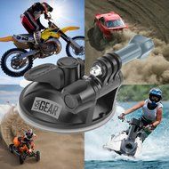 Extreme Sports Action Camera Mount Bundle with Included Suction Cup , Handlebar and Zip Mount by USA Gear - Works... N2