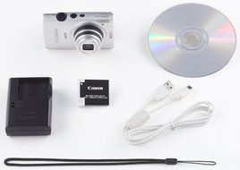 Canon Digital Camera IXY 220F (Silver) 5x Optical Zoom Wide angle 24mm IXY220F(SL) - International Version N3