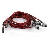 uxcell&reg; PC Case Mainboard Power on/off Push Button Switch Connector Cable 5pcs